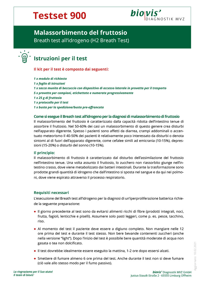 H2 –Atemtests Lactoseintoleranz